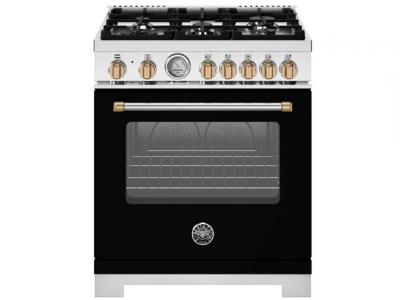 30" Bertazzoni Freestanding  Dual Fuel 5 Burners Range - MAS305DFMNG