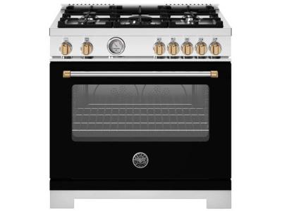 36" Bertazzoni Freestanding 5 Burners Gas Range - MAS365GASNG