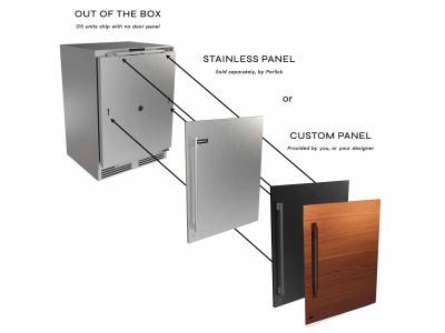 24" Perlick G5 Luxe Beverage Center Solid Door - G5BC24SL