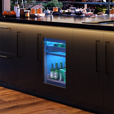 24" Perlick G5 Luxe Dual Zone Beverage Center Solid Door - G5BZ24SL