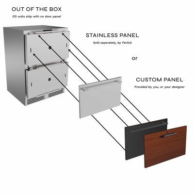 15" Perlick G5 Luxe Refrigerator Drawers - G5RD15SL