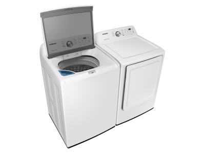 Samsung 7.2 Cu. Ft. Top Load Electric Dryer with Sensor Dry and Reversible Door - DVE45T3200W/A3