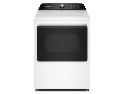 27" Whirlpool 7.5 Cu. Ft. Smart Gas Top Load Dryer with Steam Iron and AI Dry - WGD8509TW