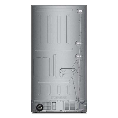 36" Kitchenaid 30 Cu. Ft. French Door Refrigerator with Exterior Water and Ice Dispenser and Wood-Look Sliding Tray in Porcelain White - KRFF436SPL