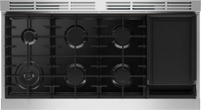 48" Bosch 800 Series Dual Fuel Freestanding Range in Stainless Steel - HDS8857UC