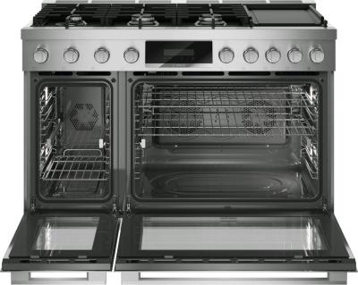 48" Bosch 800 Series Dual Fuel Freestanding Range in Stainless Steel - HDS8857UC