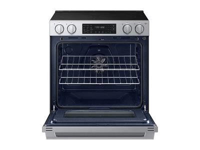 Samsung 6.3 Cu. Ft. Electric Slide-In Range True Convection with Air Fry Max | Air Sous Vide - NSE80H63XRAC