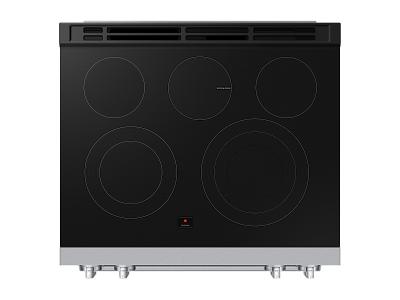 Samsung 6.3 Cu. Ft. Electric Slide-In Range True Convection with Air Fry Max | Air Sous Vide - NSE80H63XRAC
