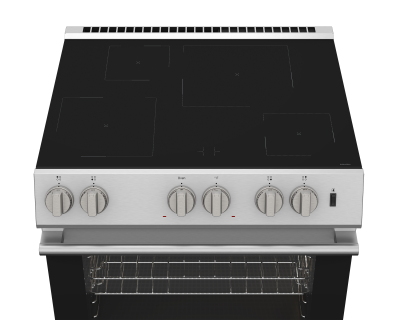 30" Blomberg 5.2 Cu. Ft. Full Depth Slide-In Induction Range - BIR30424CSS