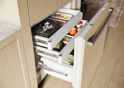 36" Bosch Benchmark Series French Door Bottom Freezer Refrigerator in Panel Ready - B36IT100NP