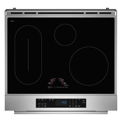 30" Kitchenaid 4-Element Induction Slide-In Convection Range - KSIS730TPS