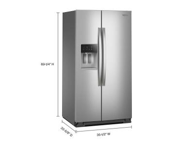 36" Whirlpool 28 Cu. Ft. Wide Side-by-Side Refrigerator - WRSF5836RZ