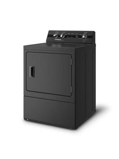 27" Huebsch DC5 Matte Black Sanitizing Electric Dryer with Pet Plus - DC5104BE