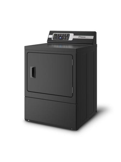 27" Huebsch DR7 Matte Black Sanitizing Electric Dryer with Pet Plus - DR7103BE