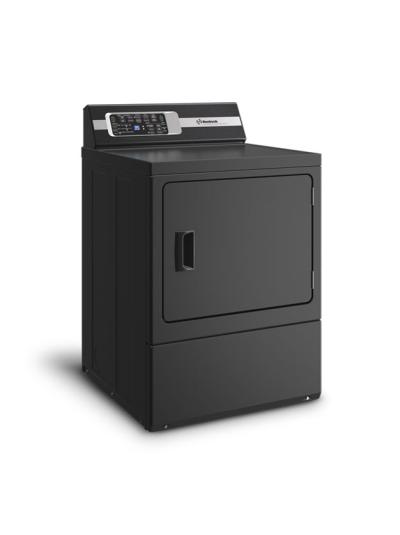 27" Huebsch DR7 Matte Black Sanitizing Electric Dryer with Pet Plus - DR7103BE