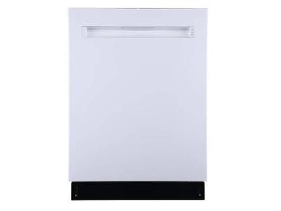 24" GE Profile Smart Dishwasher with Top Control Stainless Steel Tub in White - PBP665SGPWW