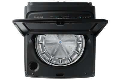 28" Samsung 5.8 Cu. Ft. Top Loading Washer With SmartThings In Black - WA50A5400AV